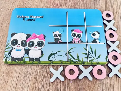 20 Jogo da Velha Personalizado Panda