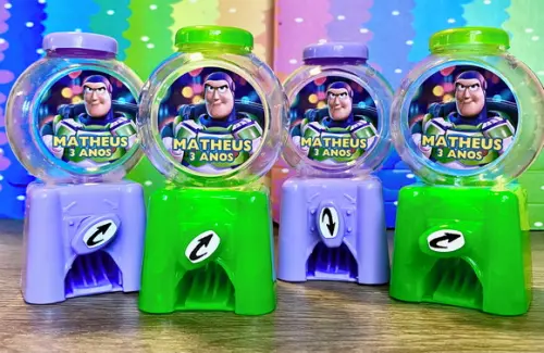65 Mini Baleiro Candy Machine Personalizado Todos os Temas
