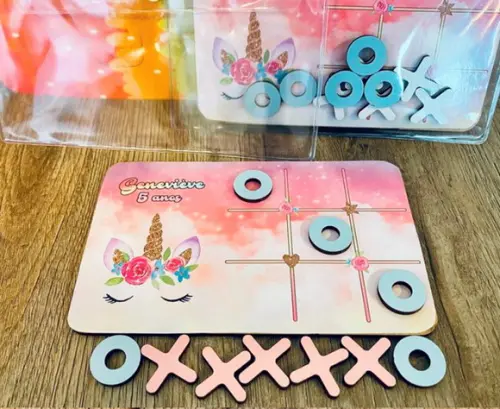 45 Jogo da Velha Personalizado com Sacolinha de Pvc