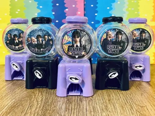 20 Mini Baleiro Candy Machine Wandinha