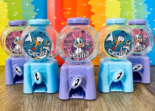 20 Lembrancinha Festa Margarida Pato Donald Candy Machine