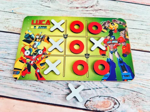 30 Jogo da Velha Personalizado Transformers