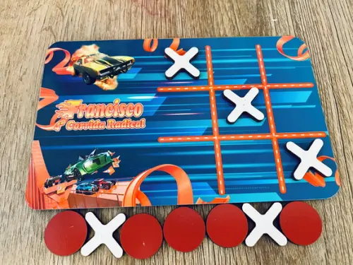 30 Jogo da Velha Personalizado Hotwheels