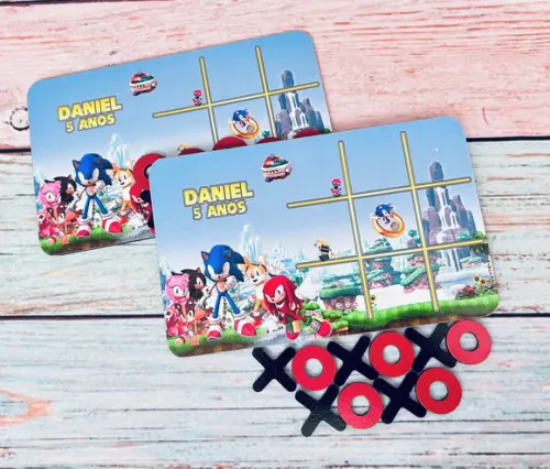 30 Jogo da Velha Personalizado Sonic
