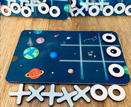 30 Jogo da Velha Personalizado Espaço Sideral