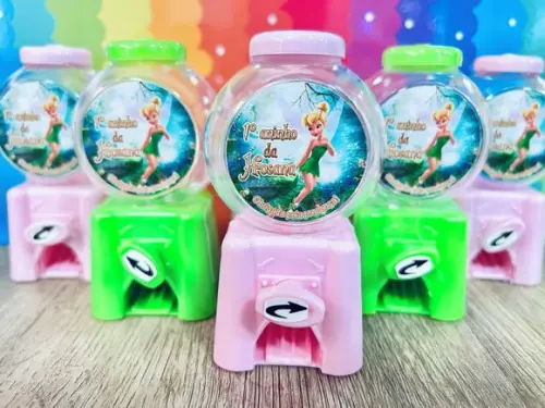 20 Lembrancinha Tinker Bell Candy Machine