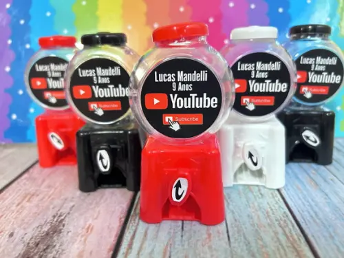 20 Lembrancinha Youtube Candy Machine