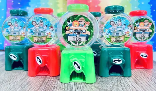 20 Lembrancinha Safari Candy Machine