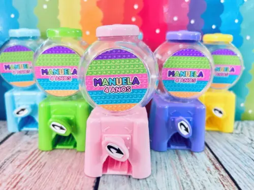 20 Lembrancinha Pop It Candy Machine