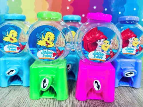 20 Lembrancinha Pequena Sereia Candy Machine