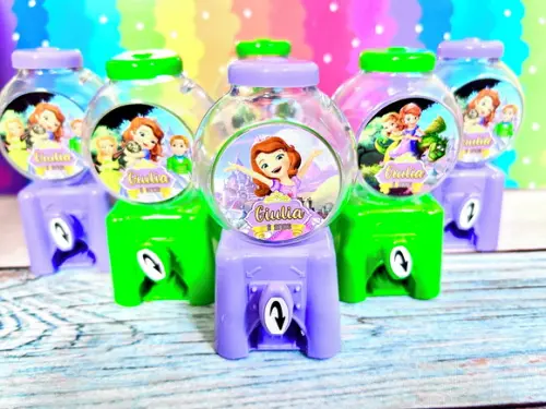 20 Lembrancinha Princesinha Sofia Candy Machine