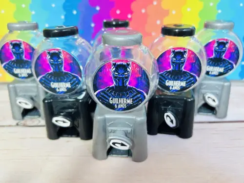 20 Lembrancinha Pantera Negra Candy Machine