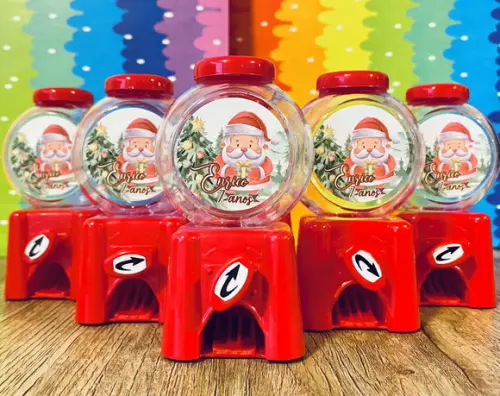 20 Lembrancinha Natal Candy Machine