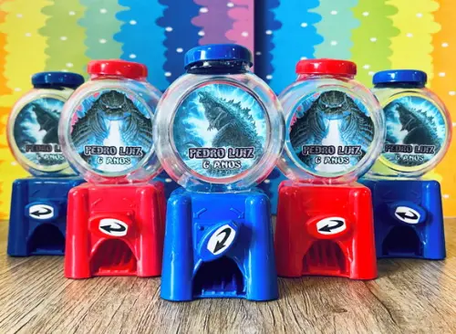 20 Lembrancinha Godzilla Candy Machine