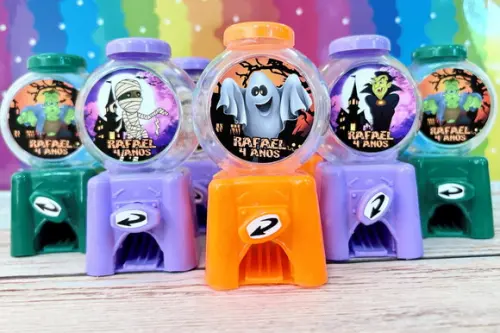 20 Lembrancinha Halloween Candy Machine