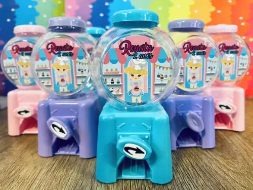 20 Lembrancinha Confeitaria Candy Machine