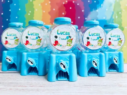 20 Lembrancinha Dino Baby Candy Machine
