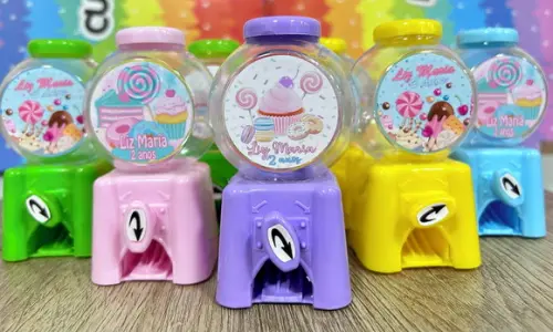 20 Lembrancinha Festa Doces Candy Machine
