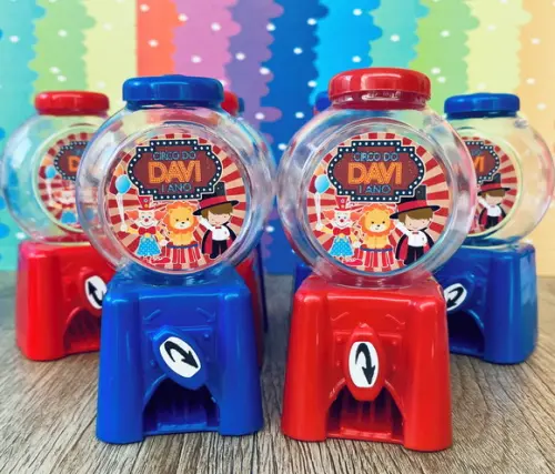 20 Lembrancinha Circo Candy Machine