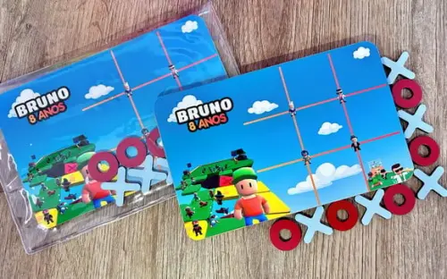 30 Jogo da Velha Personalizado Stumble Guys