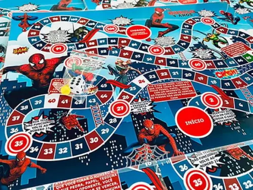 20 Jogo de Tabuleiro Festa Homem Aranha