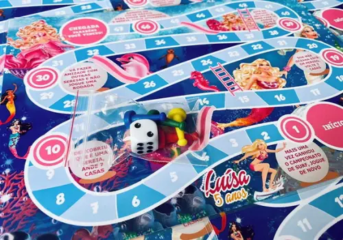 20 Jogo de Tabuleiro Barbie Sereia