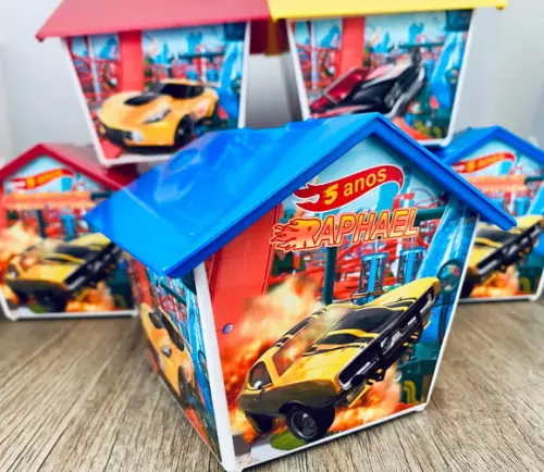 45 Casinha Cofre Personalizada nos 4 Lados Lembrancinha