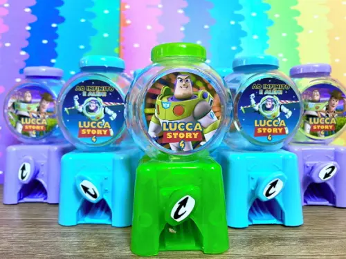 90 Mini Baleiro Candy Machine Personalizado 10cm