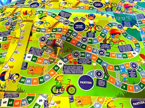 20 Lembrancinha Corrida de Bicicleta - Jogo de Tabuleiro