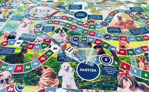 20 Lembrancinha Cachorros - Jogo de Tabuleiro