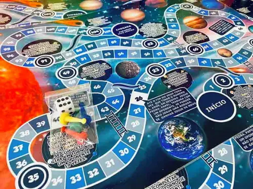 20 Lembrancinha Sistema Solar - Jogo de Tabuleiro