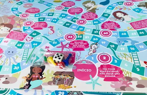 20 Lembrancinha Sereia- Jogo de Tabuleiro