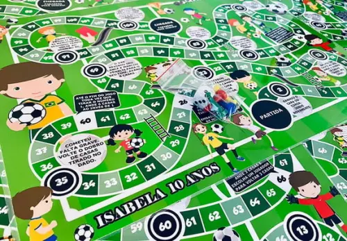 20 Lembrancinha Futebol - Jogo de Tabuleiro Personalizado