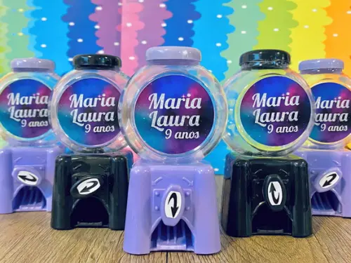 70 Mini Baleiro Candy Machine Personalizado 10cm