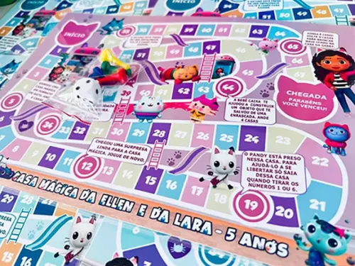 Kit 21 Jogo de Tabuleiro Personalizado Lembrancinha de Festa