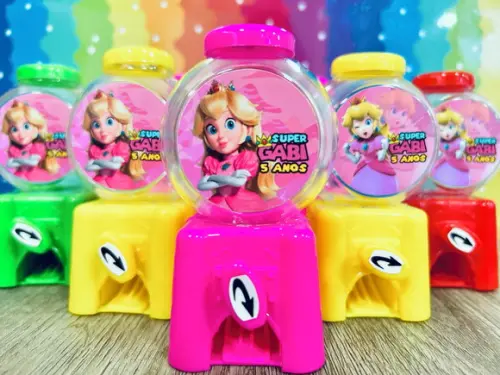 25 Mini Baleiro Candy Machine Personalizado 10 cm
