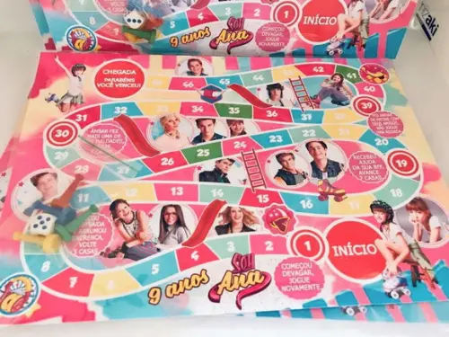 10 Jogo de Tabuleiro Personalizado Soy Luna