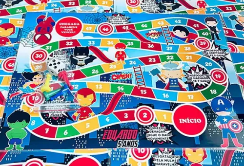 20 Jogos de Tabuleiro Personalizado Super Herois Cute Baby / Lembrancinha de festa / aniversario / personalizados com nome e idade