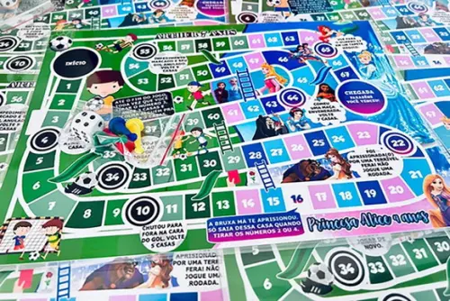 20 Jogos de Tabuleiro Personalizado com 2 Temas / Lembrancinha de festa / aniversario / personalizados com nome e idade