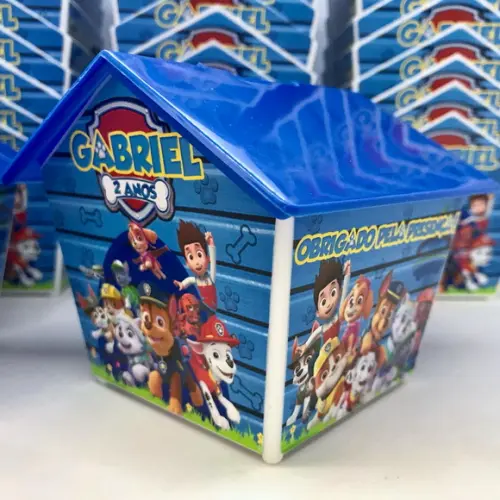 15 Casinha Cofre Personalizada nos 4 Lados Lembrancinha