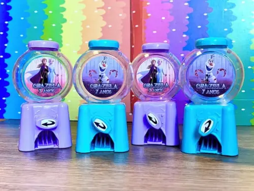 20 Lembrancinha Festa Frozen Personalizada Candy Machine
