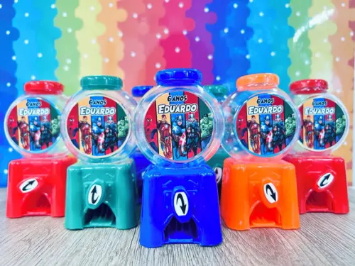 20 Lembrancinha Festa Vingadores Personalizada Candy Machine