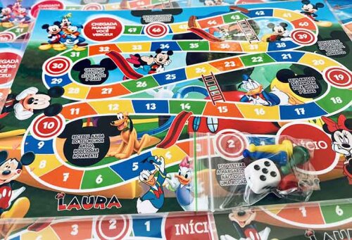 20 Jogos de Tabuleiro Personalizado Mickey Mouse / Lembrancinha d