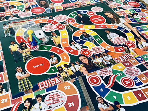 20 Jogos de Tabuleiro Personalizado Carrossel / Lembrancinha de f