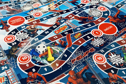 20 Jogos de Tabuleiro Personalizado Homem Aranha / Lembrancinha d