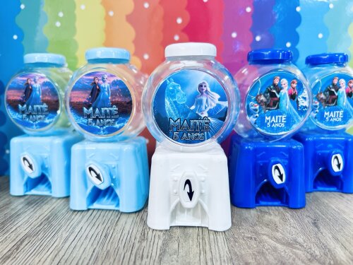 20 Candy Machine Festa Frozen Personalizada / Baleiro para Lembra