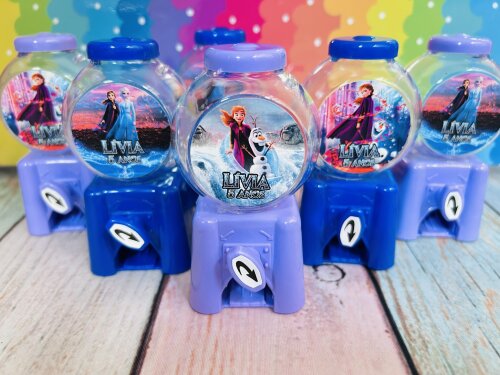 20 Candy Machine Festa Frozen Personalizada / Baleiro para Lembra