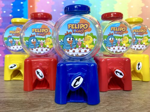 20  Candy Machine Festa Galinha Pintadinha  / Baleiro para Lembra