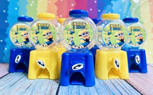 20 Candy Machine Festa Minions Personalizada  / Baleiro para Lemb