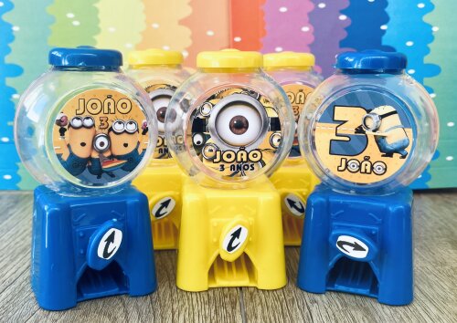 20 Candy Machine Festa Minions Personalizada  / Baleiro para Lemb